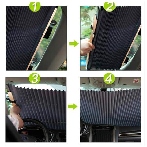 Car Retractable Windshield Cover