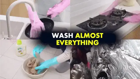 Scrubbing Dishwashing Gloves