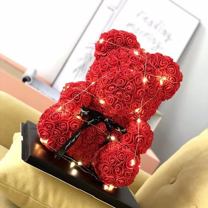 handmade rose bear