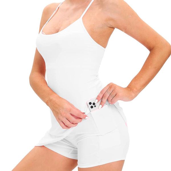 Women's Dress with Built-in Bra & Shorts Golf Workout Athletic Dresses Pockets1.jpg