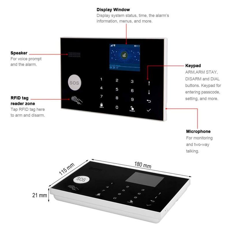 Security Alarm System for Home with Wifi & Alexa7.jpg